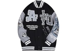 Shownicer kurtka bejsbolowa College Cargo, parka zimowa z haftem w stylu vintage, kurtka bejsbolówka, sportowa, dresowa, w modnym stylu hip-hopowym, streetwear, dla kobiet i mężczyzn