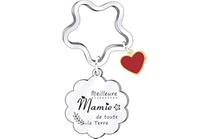 Lumengqi Cadeau Mamie Porte-clés Mamie Cadeau pour la fête des Grands-mères Cadeau Idée Cadeau Grands-Mères Fete Des Grand Mere Anniversaire Noel Meilleur Mamie