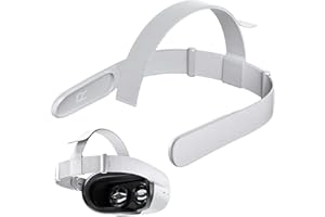 NATWO Head Strap for Oculus Quest 2 Headset, Adjustable Replacement Headstrap for Meta Quest 2 Head Strap (White)