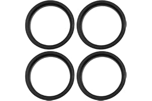 sourcing map Moyeu Roue Auto Bague de Centrage 57,1 mm 66,6 mm Alésage Centreur Plastique Noir 4pcs