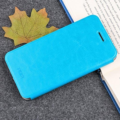 HUILIAN Mobile Phone Cases &amp; Covers, MOFI OnePlus 5T Crazy Horse Texture Horizontal Flip Shockproof Protective Leather Case with Holder (Color : Blue)