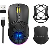 Claw's Nexus Air Wireless 10000 Dpi Pixart PMW3325 Sensor RGB Wireless Gaming Mous with Macro Software & Interchangeable Cover