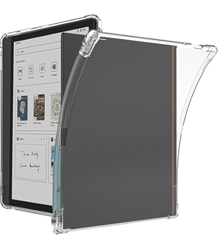 MEMELOKA Hülle für BOOX Note Air 5C/Note Air5 C 2025 10.3 Zoll, Weiche TPU Silikon Anti-Kratzen Handyhülle mit Stoßfeste Silikon Airbags, Anti-Gelbfärbung Transparent Schutzhülle