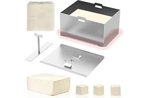 BUTORY A Kit pressa per pressa tofu grado alimentare in acciaio inossidabile produttore di tofu pressione regolabile per pressa per pressa per pressa per pressa per pressa stampo per la lavastoviglie per lav