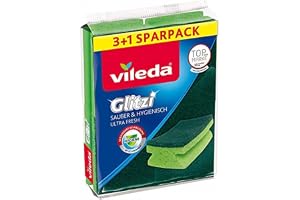 Vileda Glitzi ren & hygienisk rengöringssvamp, 4-pack