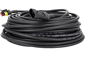 TIMBERA 20m / 65ft Durable Low Voltage Charging Cable for Husqvarna Automower 440, 450X/XH, 520/H, 550/H EPOS, 435X, 535X AWD – Robotic Lawnmower Power Supply Accessory – Extension Cord – 20 metres
