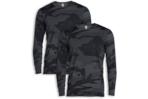 LAPASA Haut Thermique Homme Maillot de Corps à Manches Longues sous-Vêtements Chauds Automne/Hiver Fin/Moyen/Épais (Lot de 1 ou 2) M09/M55/M26