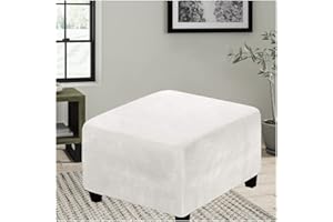 ELYSYSRL Hockerbezug Quadratisch Ottomane Schonbezug Quadratische Stretch Hocker Bezug Hocker Bezug für Ottomane Überzug Hockerbezug Quadratische Ottomane Abdeckungen ( Color : #15 , Size : 50x50cm/20x20in )