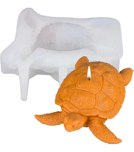 2x Süße Schildkröten-Silikonform – Für Harz, Seife, Schokolade – 4,6 X 3 Cm – DIY Basteln