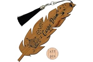 Amore Legno Sforza Segnalibro in Legno con Frasi Motivazionali - Idee Regalo Donna e Uomo - Portafortuna Originale per Laurea Amanti della Lettura Colleghi Maestre ed Amici (A11PZ)