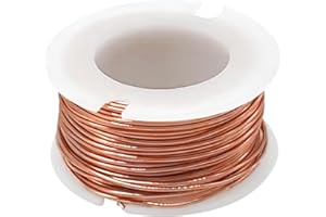 QILUCKY Drut miedziany, lakierowany drut miedziany, izolowany drut magnetyczny do produkcji modelu silnika elektromagnetycznego (0,2 mm x 10 m)