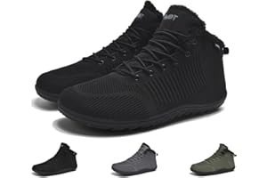 Schuvox Unisex Botas Barefoot Invierno Verano Resistencia al Agua Caja Ancha Para Dedos Relleno Cálido 37-46 EU​