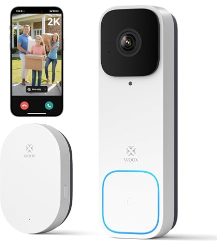 Caméra De Surveillance Extérieure Solaire Woox 2,5K 4 MP WiFi - Vision Nuit Couleur, Détection PIR, IP65, Batterie Longue Durée