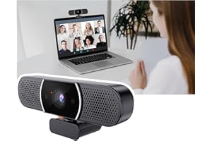 Matosio OwlBar Mini, cámara de videoconferencia, Webcam 2K QHD, Altavoz, micrófono, para Oficina o Sala de reuniones con 1-4 participantes, Compatible con Teams, Zoom, Google Meet en PC/Mac