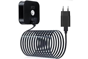 Itramax Cavo Ricarica 6M Blink XT XT2 con Alimentatore,Adattatore Caricatore con Cavo Ricarica Micro USB Angolo Retto 90 Gradi,Caricabatterie Impermeabile da Esterno per Blink XT XT2