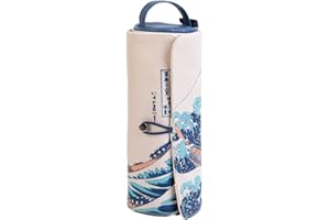 Kokonote Grupo Erik - Trousse Enroulable Japanese Art - 20,5 x 8,5 x 8,5 cm - pour Crayons de Couleur, pinceaux, stylos