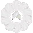 Pinowu Coppette per Allattamento Lavabili in Bambù Organico (10pcs) con Borsa Della Lavanderia, Riutilizzabili Pad Infermieri