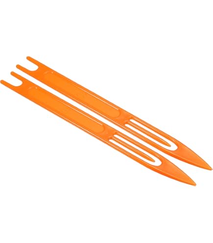 Navettes Aiguille 7#, 2 Paquet Pêche Réseau Réparation Ligne Trousse Outil Blanc