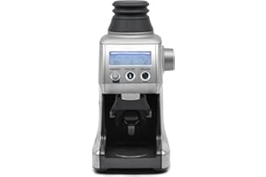 FusedLine Single Dose Hopper with Silicone Bellows and Anti-Popcorning Weight | Compatible with Sage Smart Grinder Pro | Black