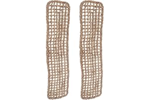 Mipcase 2Pcs Reptile Seagrass Hammock Lizard Hammock Hanging Ladder Lounger Climbing Accessories for Gecko Lizard Snake Hermit Crabs Geckos Other Small Animal Habitat Sleep Bed