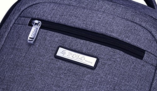 VIDENG POLO Laptop Rucksack 17 Zoll Leicht Reise Rucksack Schulranzen Beiläufig Tagesrucksack - 5
