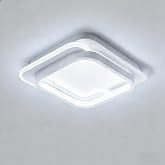 Aeyytoe Square LED Ceiling Light, IP44 &Oslash;28 cm Ceiling Lights Led Lamp, 31W Ceiling Lamp Bedroom 6000K Cool White Light, Ideal