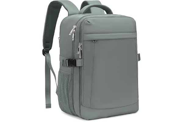 Yankony Mochila Viaje Cabina Avion 40x30x20 para Ryanair 24L | con Bolsillo Antirrobo 40x20x25 Bolsa Viaje para Vueling Equipaje de Mano Hombre Mujer, Verde