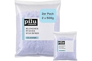 Pilu kosmetiskt blonderingspulver 500 g påse blå dammfri I mild blondering I blekning upp till 7 nyanser I ultrastark I blått