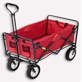 Keter Beach Waggon Katlanır Taşıma Arabası Kırmızı Polyester