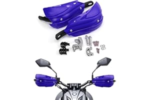 APEBAZY Handguards Motorcycle Handguards Universal, 7/8 in (22 mm) ~11/8 in (29 mm) Suitable for Off-road Motorcycles and ATVS, Compatible with Yamaha YZ250 YZ250F TW200 XT250 XR650L (Blue)