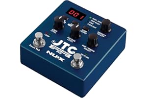 Nux NDL-5 JTC Pro Drum&Loop PRO, Dual Switch Looper Pedal (6 godzin nagrywania, 256 pamięci pętli, wejście Micro-B USB, 24-bitowa jakość dźwięku, Dual-Switch Action), Niebieski