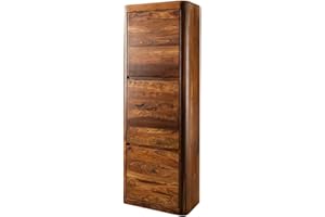 ‎MASSIVMOEBEL24.DE Massivmoebel24.de Dielenschrank Sheesham 70x37x200 walnuss gewachst TORONTO #236