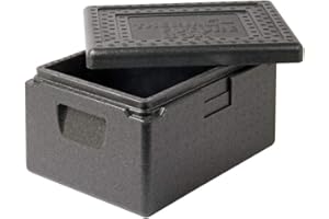 Thermo Future Box Borsa frigo Contenitore per Il Trasporto e Scatola Termica con Coperchio, EPP (Polipropilene espanso), Nero, 13 l