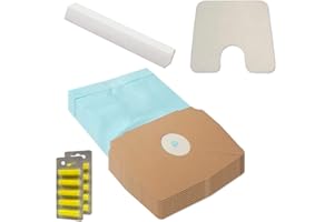 MOHMUS 10 Bolsas de aspiradora + Filtro de Motor + Filtro de Aire + 10 Ambientadores para Lux D 748 - D748, D 750 - D750, D 768 - D768, D 770 - D770, D 775 - D775, D 780 - D780, D 790, D 795, D 795 Royal