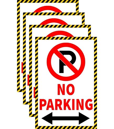 No Parking Loading Unloading Only Sign - 8x12 Inch Aluminum Metal Sign, Weatherproof