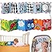 Finer Shop Tap Toys Klip-on Double Side Pram Bumper Panel Book Kids Learning and Activity Toy For Children