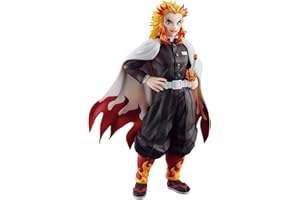 Bandai - Ichibansho Figura de Accion Kyojuro Rengoku (The Hashira) Demon Slayer: Kimetsu no Yaiba 26cm IS63660 Multicolor