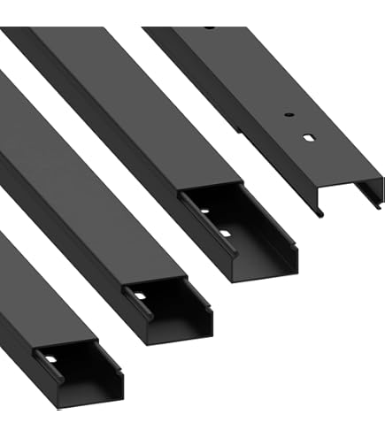 Copricavi Flessibile Plastica Alluminio Passacavi Flessibile Per Tavolo - Organizer Cavi Per Ufficio E Casa (Colonna Pipe 4) Gestione Cavi Sotto Tavolo - Foto 7