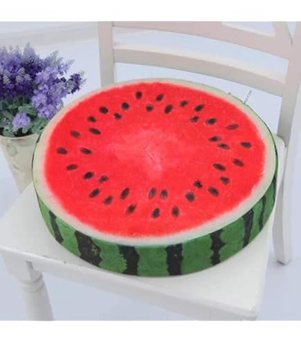 thumbnail image 2 of BESTOYARD Watermelon Plush Seat Cushion 33cm Fruit Decorative Pillow 2 of 13