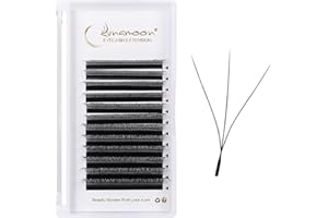 Lunamoon 3D Extension Ciglia W Delle Ciglia Ciuffetti W Forma Premade Fan Eyelash Extension Russian Volume Ventole Naturali Ciglia Ciuffetti (3D/0.07C 9mm)