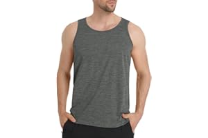 EKLENTSON Men's Tank Tops Quick Dry Gym Fitness Workout Vest T-Shirts Sleeveless Breathable Sports Undershirt Vest Top