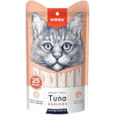 Wanpy Ton Balığı Ve Somonlu Sıvı Kedi &Ouml;d&uuml;l&uuml; 25x14 Gr