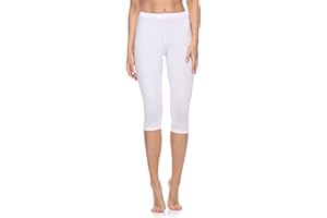 Merry Style Legging coton femme Confortable Souple Extensible 3/4 Legging femme court Tous les jours ou détente à la maison Vêtements pour femmes MS10-199