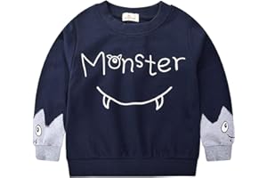 TOKYMOON Jungen Sweatshirt Kinder Dinosaurier Pullover Sweater Baumwolle T-Shirt Langarmshirt für Jungen Langarm Top Sweat Streetwear Jungen Pullover Kinder