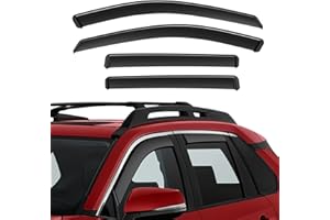 ACLONG Black Wind Deflectors RAV4, Rain Guards Window Visor Compatible with Toyota RAV4 2019 2020 2021 2022 2023, in-Channel Side Shatterproof Sun Visor, Window Deflectors, 4-Piece of Set