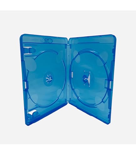 1 X Amaray Blue Blu-Ray DVD Triple Cases Holds 3 Disks - View #2