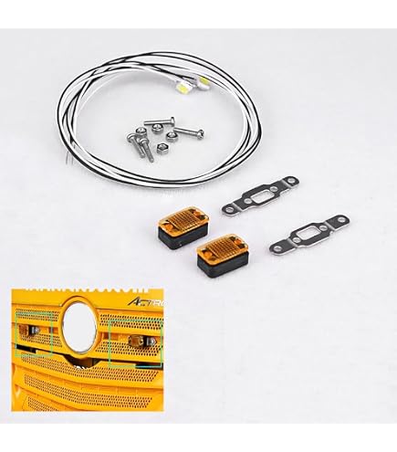 Lampade LED Laterali Per Camion RC 1/14 - Kit Non Assemblabile Grado Hobby - Compatibile Tamiya 56323 - Foto 2