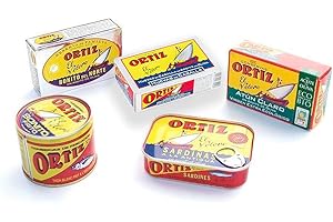 EL PALADAR JAMONERIA & DELICATESSEN Pack Conservas Gourmet Pack, sardinas, bonito del norte, huevas de caballa, atún claro y bonito del norte en escabeche. Selección El Paladar.