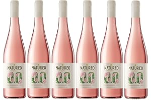 COSECHA PRIVADA Natureo Syrah-Cabernet Sauvignon, Vino Rosado desalcoholizado - 6 botellas de 75 cl, Total: 4500 ml