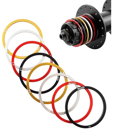 OTOTEC 4-teiliger Fahrradkassetten-Abstandshalter 1,8mm - Für Shimano 11-Gang Naben